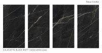 Керамический слэб 320x160 12мм Matt Calacatta Black матовая Staroslabs