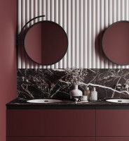 Керамический слэб 270x120 12мм Matt Rosso Levanto текстурированная Staroslabs