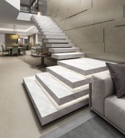 Керамический слэб 240x80 15мм Polished Stelia Bianco полированная Starotech