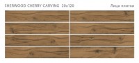 Керамогранит 120x20 9мм Sherwood Cherry Carving матовая Starowood