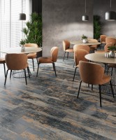 Керамогранит 120x20 9мм Savoy Brown Carving матовая Starowood