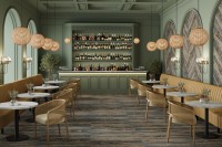 Керамогранит 120x20 9мм Savoy Brown Carving матовая Starowood