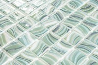 Стеклянная мозаика 32x32 4мм Glitter 7806 Jade глянцевая Vidrepur