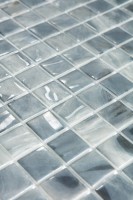 Стеклянная мозаика 32x32 4мм Oasis 7104 Grey глянцевая Vidrepur