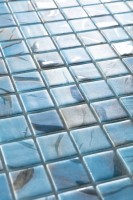 Стеклянная мозаика 32x32 4мм Oasis 7102 Blue глянцевая Vidrepur