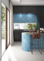 Стеклянная мозаика 32x32 4мм Oasis 7102 Blue глянцевая Vidrepur