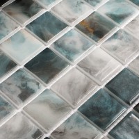 Стеклянная мозаика 32x32 4мм Nature 5606 Air Force глянцевая Vidrepur