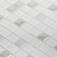 Стеклянная мозаика 32x32 4мм Edna 100 глянцевая объемная Vidrepur