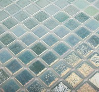 Стеклянная мозаика 32x32 4мм Shell 553 перламутр Vidrepur
