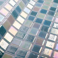 Стеклянная мозаика 32x32 4мм Shell Green 553/554 перламутр Vidrepur