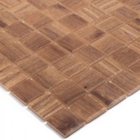 Стеклянная мозаика 32x32 4мм Wood 4201 матовая Vidrepur
