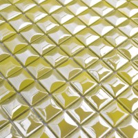 Мозаика Edna Green глянцевая объемная 32x32 4мм Vidrepur