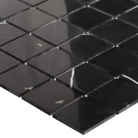 Мозаика 31x31 4мм Classic Black Polished полированная Wild Stone