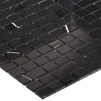 Мозаика 31x31 4мм Classic Black Polished полированная Wild Stone