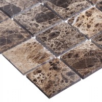 Мозаика 31x31 4мм Classic Dark Emperador Polished полированная Wild Stone
