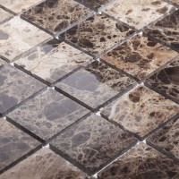 Мозаика 31x31 4мм Classic Dark Emperador Polished полированная Wild Stone