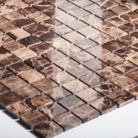 Мозаика 31x31 4мм Classic Dark Emperador Polished полированная Wild Stone