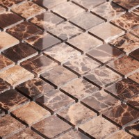 Мозаика 31x31 4мм Classic Dark Emperador Polished полированная Wild Stone