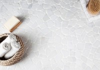 Мозаика 31x31 7мм Broken Split White Matt матовая Wild Stone