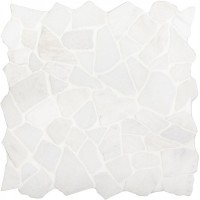 Мозаика 31x31 7мм Broken Split White Matt матовая Wild Stone