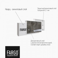 Кварцевый плинтус 67S455 Платиновый Агат 2200мм Fargo