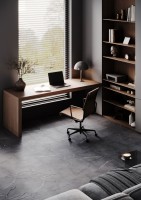 Кварцевый ламинат 33/42 9108 Камень Графит 610x305 4мм фаска есть Home Expert