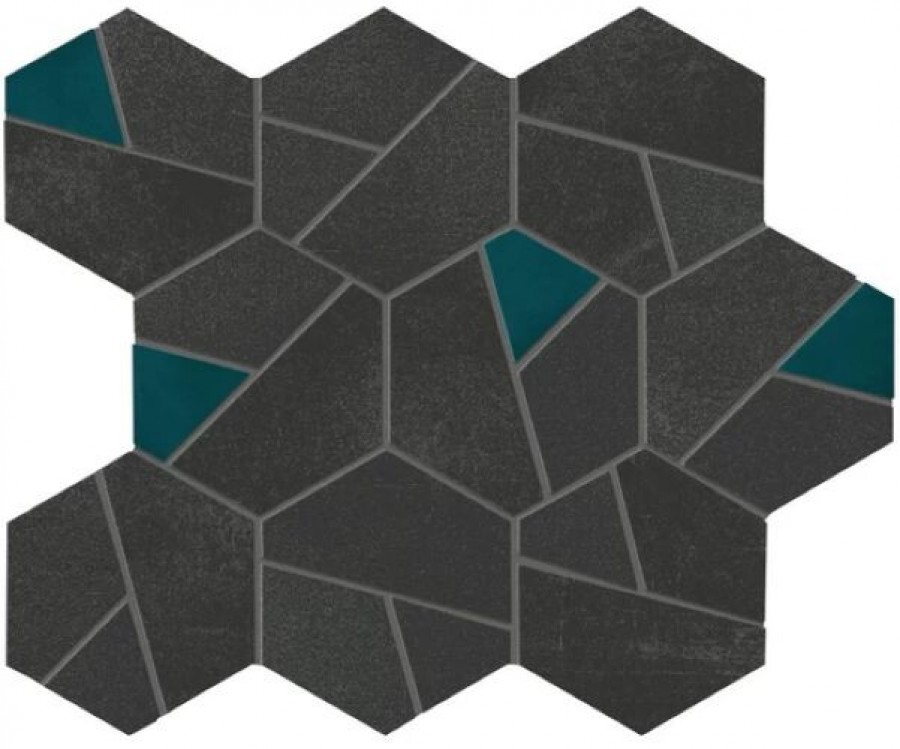 Плитка Atlas Concorde Boost Tarmac Mosaico Hex Jade Плитка Atlas Concorde Boost Tarmac Mosaico Hex Jade