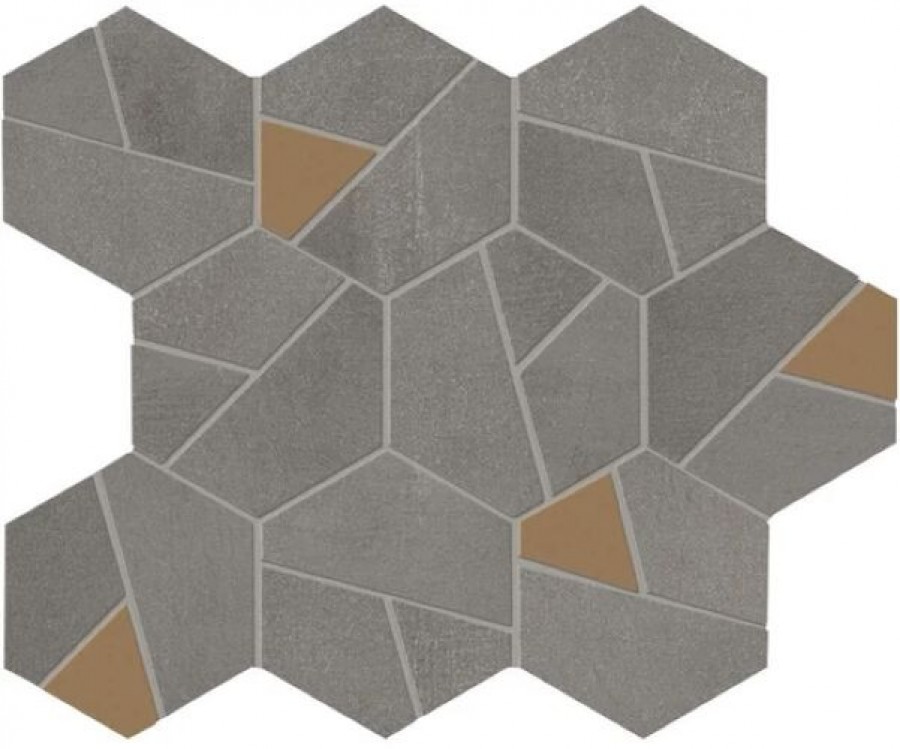 Плитка Atlas Concorde Boost Smoke Mosaico Hex Yellow Плитка Atlas Concorde Boost Smoke Mosaico Hex Yellow