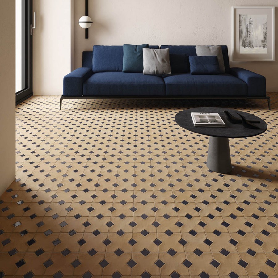 Керамогранит 3x3 Taco Black Hat Kasbah глянцевая черный 9мм Equipe Керамогранит 3x3 Taco Black Hat Kasbah глянцевая черный 9мм Equipe