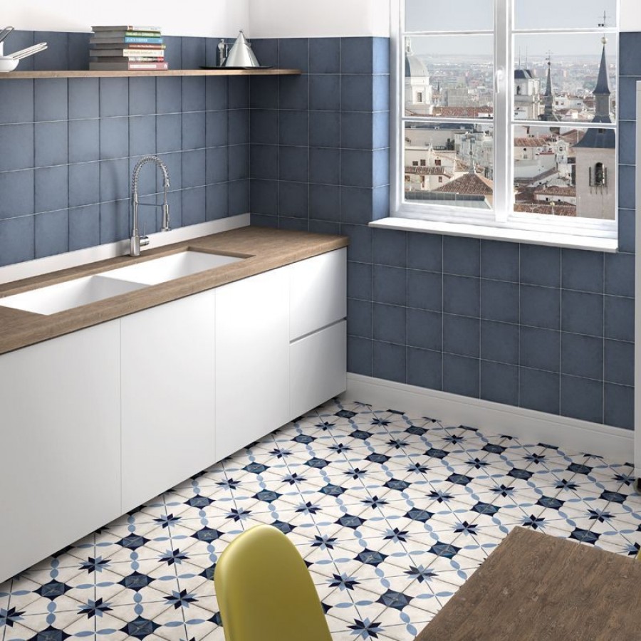 Керамогранит 20x20 Arkade Blue Matt Art Nouveau матовая, неполированная белый бетон 9мм Equipe Керамогранит 20x20 Arkade Blue Matt Art Nouveau матовая, неполированная белый бетон 9мм Equipe