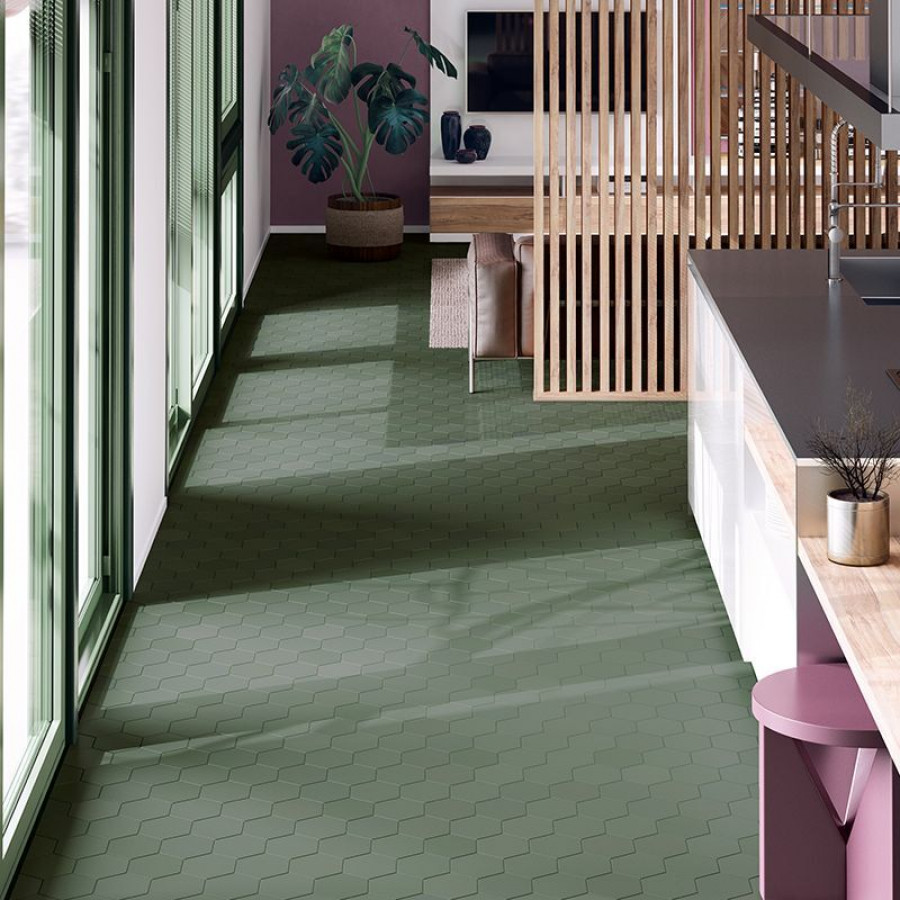 Плитка 10x10 Green Mat Kromatika матовая зеленый однотонный Equipe Плитка 10x10 Green Mat Kromatika матовая зеленый однотонный Equipe