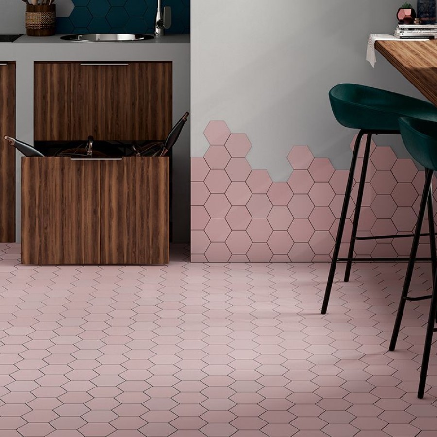 Плитка 12x10 Rose Mat Kromatika матовая розовый однотонный Equipe Плитка 12x10 Rose Mat Kromatika матовая розовый однотонный Equipe