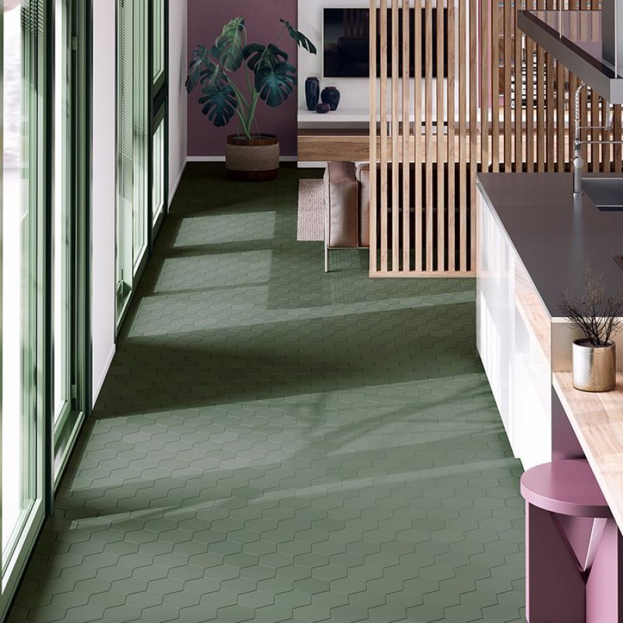 Плитка 12x10 Green Mat Kromatika матовая зелёный однотонный Equipe Плитка 12x10 Green Mat Kromatika матовая зелёный однотонный Equipe