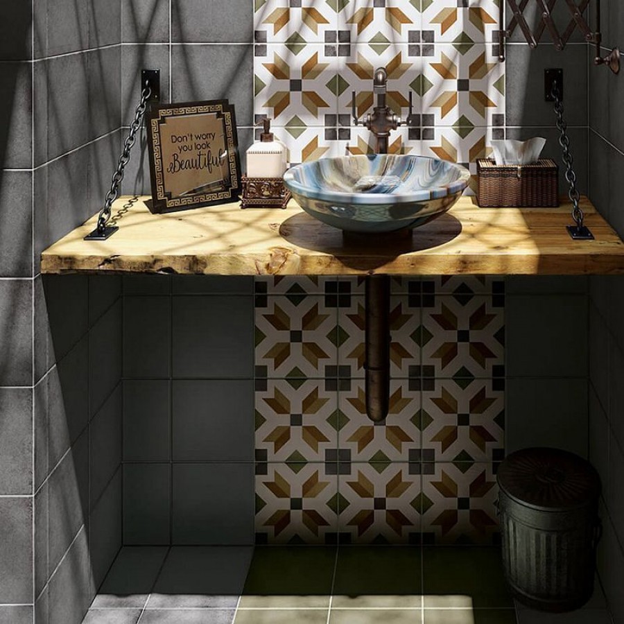 Керамогранит 20x20 Empire Color Matt Art Nouveau матовая, неполированная мультиколор бетон 9мм Equipe Керамогранит 20x20 Empire Color Matt Art Nouveau матовая, неполированная мультиколор бетон 9мм Equipe