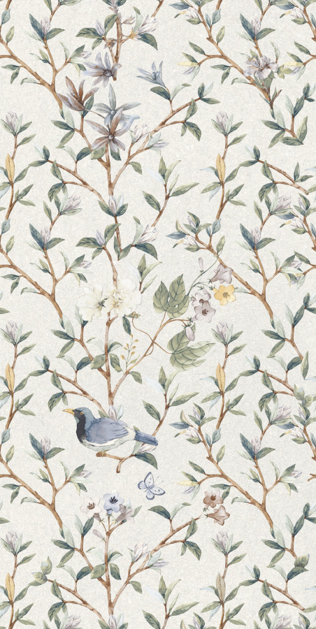 Керамогранит 120x60 Caprice Creeper White Rect матовая растительность белый Ape Керамогранит 120x60 Caprice Creeper White Rect матовая растительность белый Ape