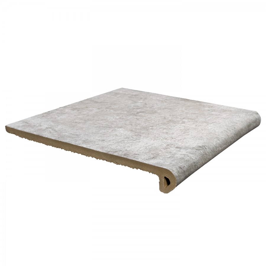 Ступень фронтальная 33x33 15мм Boston Peldano Grey нескользящая r12 Exagres Ступень фронтальная 33x33 15мм Boston Peldano Grey нескользящая r12 Exagres