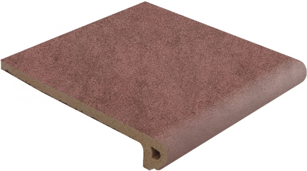 Клинкер Gres de Aragon 33x32 Peldaño Redondo 33 Capri Rojo матовая Клинкер Gres de Aragon 33x32 Peldaño Redondo 33 Capri Rojo матовая