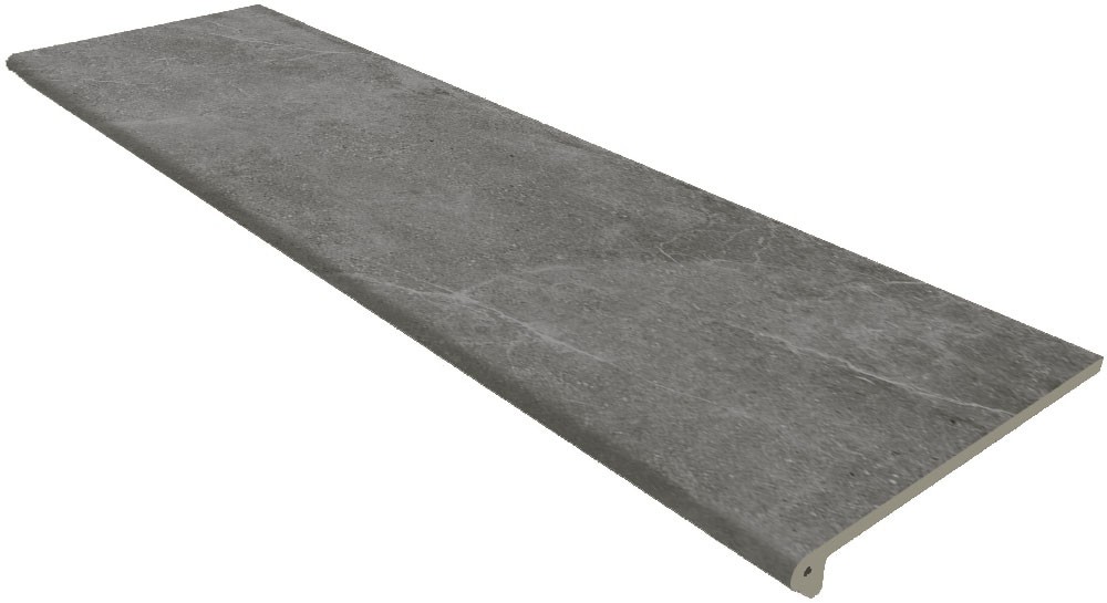 Клинкер Gres de Aragon 120x30 Peldaño Redondo 120 Petra Antracita Liso матовая Клинкер Gres de Aragon 120x30 Peldaño Redondo 120 Petra Antracita Liso матовая