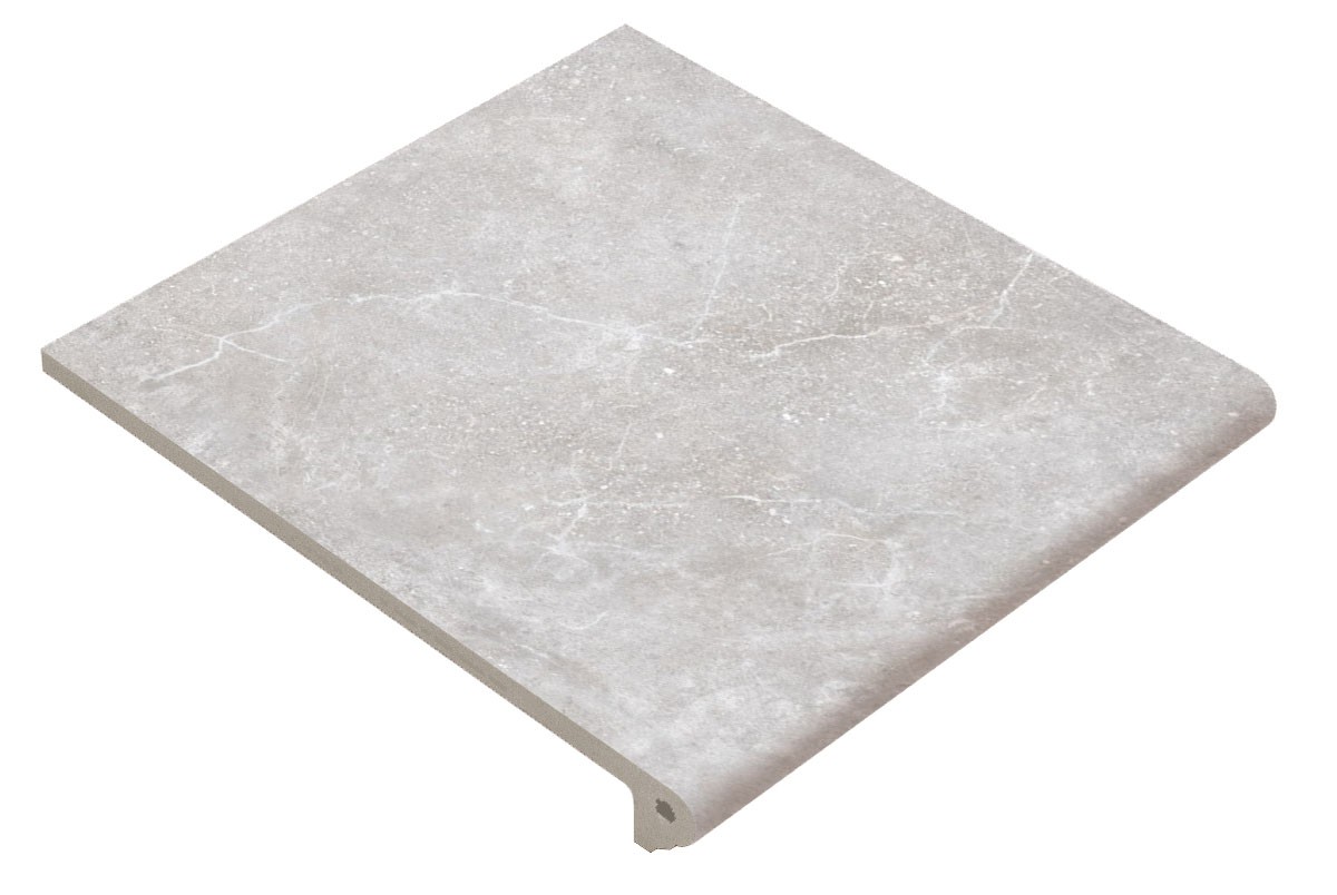 Клинкер Gres de Aragon 33x30 Peldaño Redondo 30 Petra Gris Antides. матовая Клинкер Gres de Aragon 33x30 Peldaño Redondo 30 Petra Gris Antides. матовая