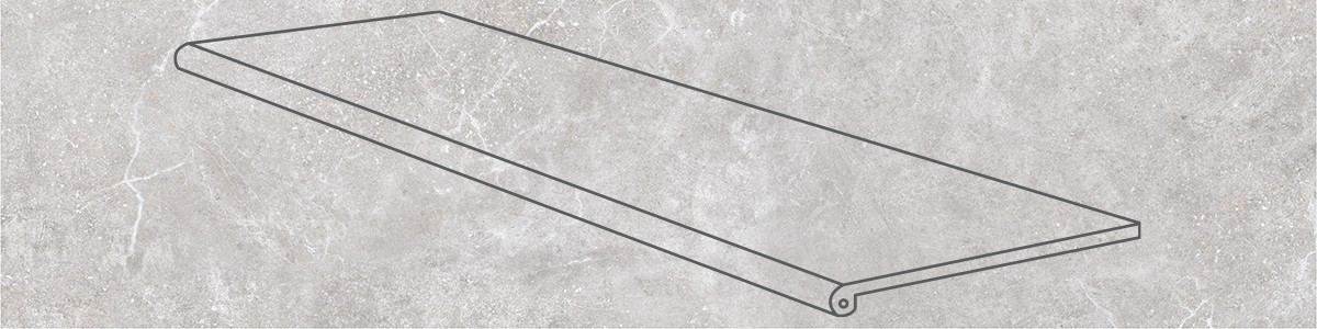 Smooth Gres de Aragon Round. Gris 120x33 Smooth Gres de Aragon Round. Gris 120x33