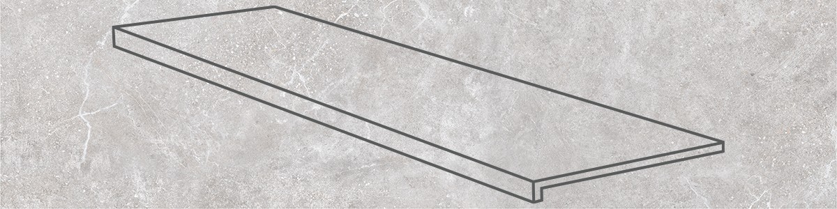 Gres de Aragon 150x33 Ступень Petra Gris Antidisl Gris Gres de Aragon 150x33 Ступень Petra Gris Antidisl Gris