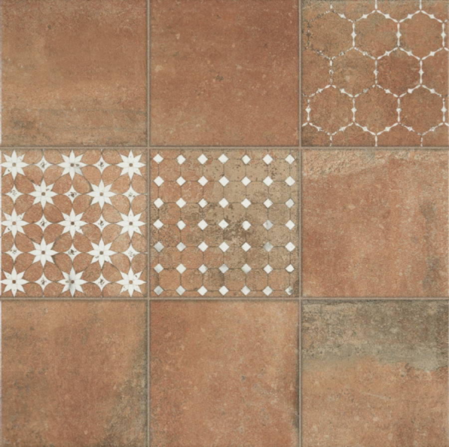 Плитка настенная 45x45 Kube Quinta Cotto-Carrara матовая La Platera Плитка настенная 45x45 Kube Quinta Cotto-Carrara матовая La Platera