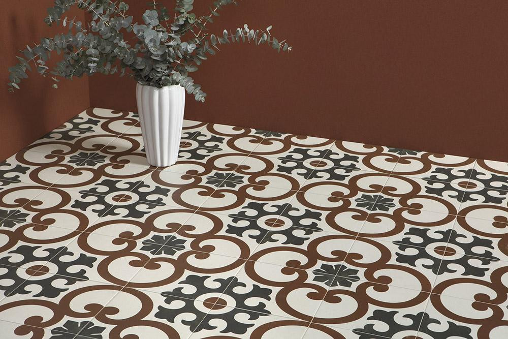 Керамогранит 20x20 Dahlia Mat Aruba матовая белый орнамент Harmony Керамогранит 20x20 Dahlia Mat Aruba матовая белый орнамент Harmony