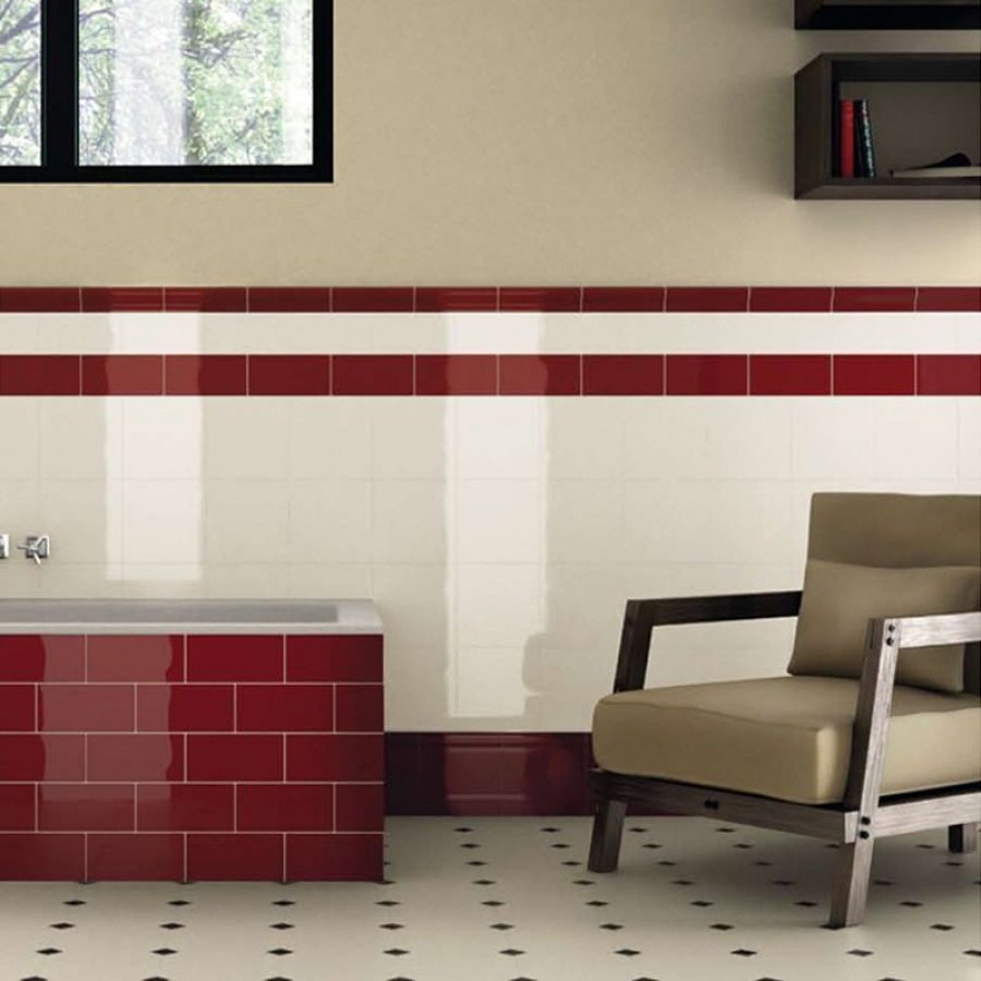 Бордюр 20x1 Wine Coprispigolo Luc Vintage глянцевая красный однотонный Ceramiche Grazia Бордюр 20x1 Wine Coprispigolo Luc Vintage глянцевая красный однотонный Ceramiche Grazia