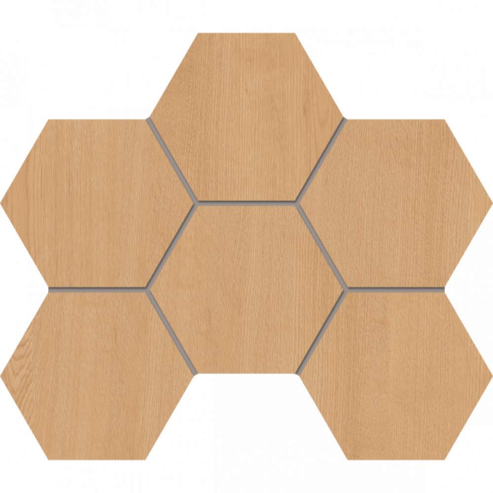 Плитка Estima мозаика 29x25 CW04 Hexagon неполированный бежевый