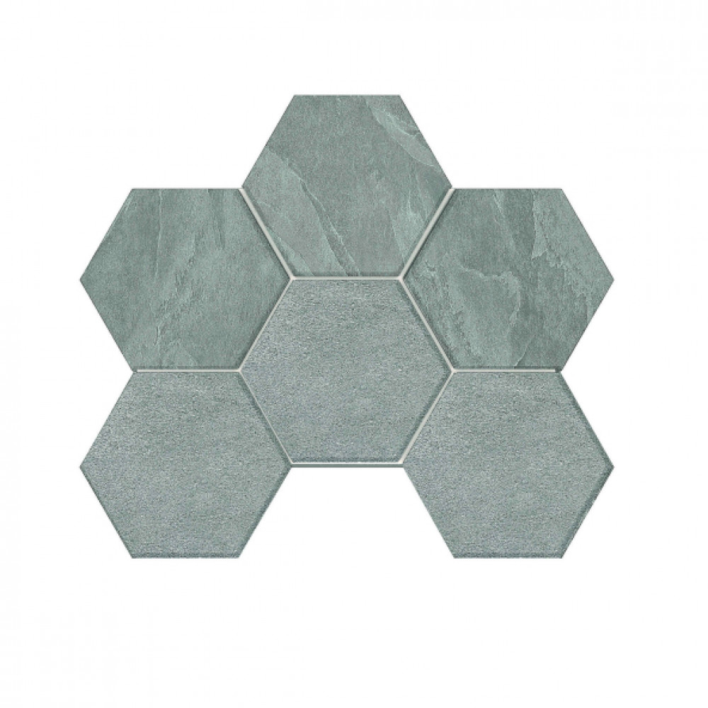 Плитка Estima мозаика 29x25 LN02/TE02 Hexagon неполированный серый