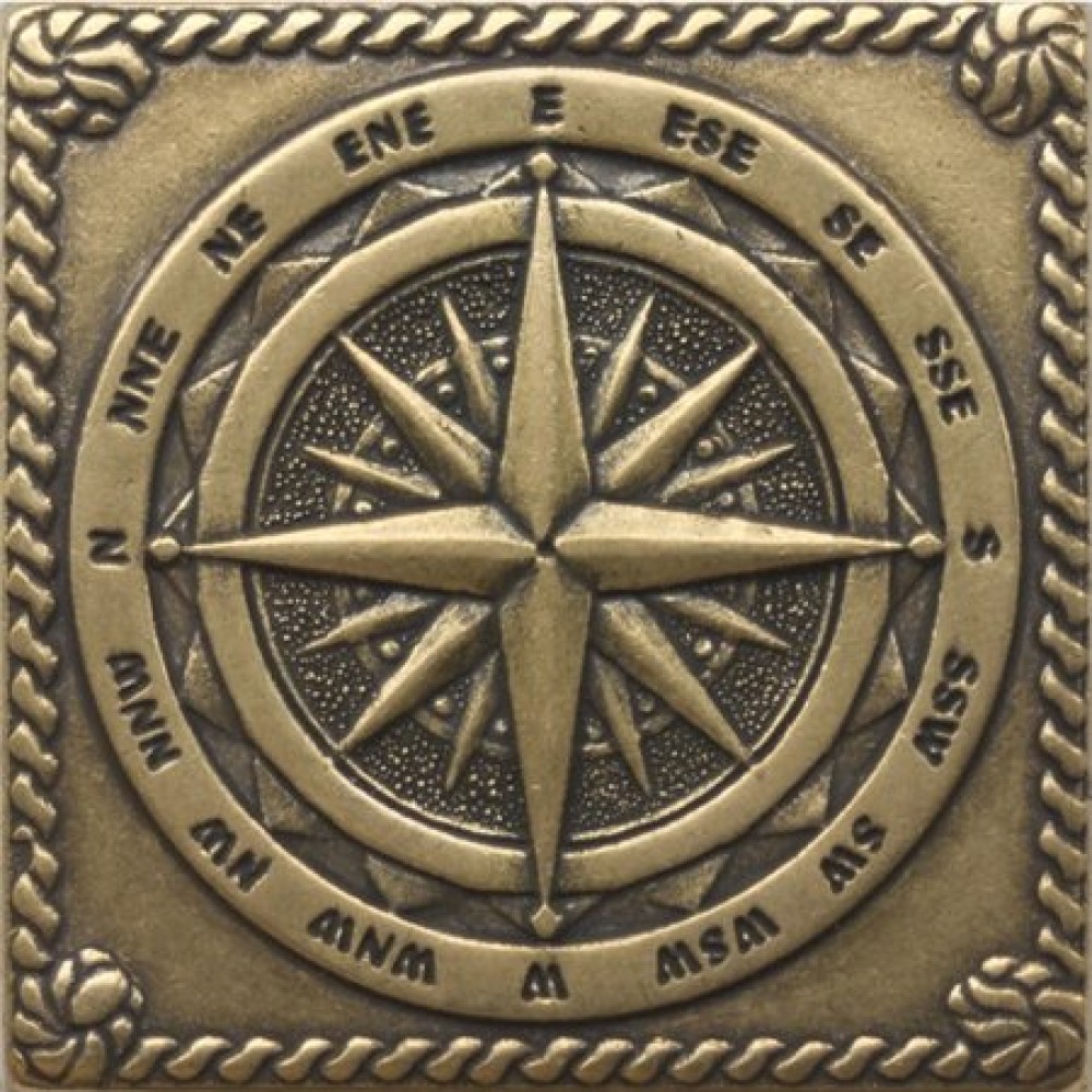 Плитка Windrose Shined brass (бронза полированная) 5х5 матовая Moneli Плитка Windrose Shined brass (бронза полированная) 5х5 матовая Moneli