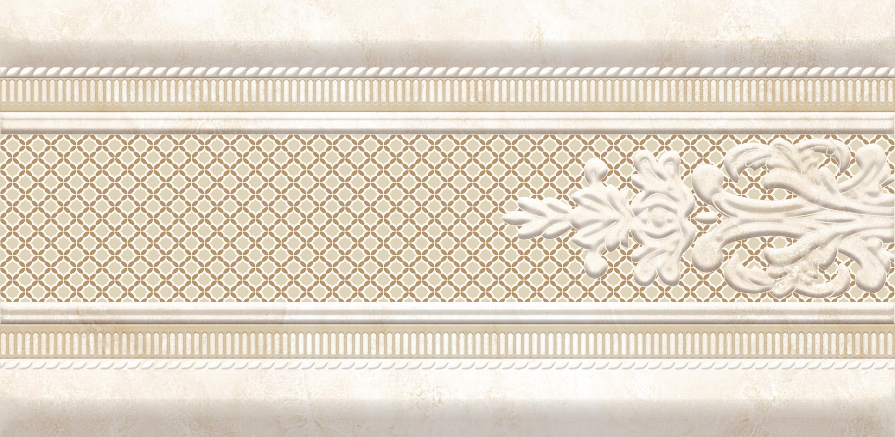 Плитка фриз 30x15 бордюр 71 Crystile бежевый глянцевая 12мм Eurotile Плитка фриз 30x15 бордюр 71 Crystile бежевый глянцевая 12мм Eurotile