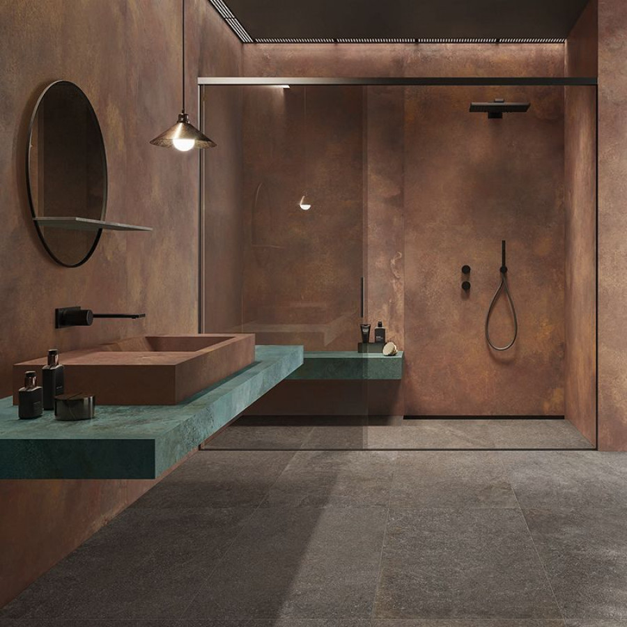 Керамогранит 278x120 Copper Rt Alchemy матовая коричневый камень Caesar Керамогранит 278x120 Copper Rt Alchemy матовая коричневый камень Caesar