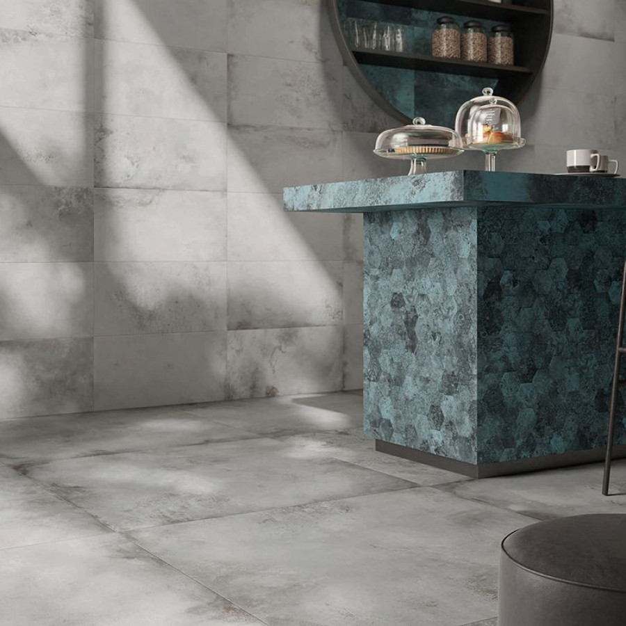 Керамогранит 80x40 Frozen Rt Alchemy матовая серый бетон Caesar Керамогранит 80x40 Frozen Rt Alchemy матовая серый бетон Caesar
